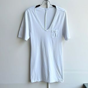 James Perse white t shirt mini dress size 1 / S